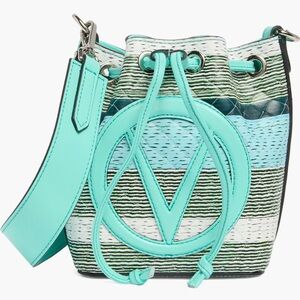 🔥🔥VAlENTINO BY MARIO VALENTINO Jules Tresse Leather Bucket Bag